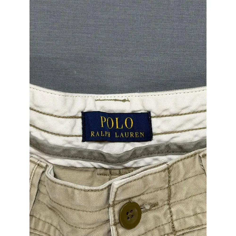 Polo Ralph Lauren Men’s 29 Khaki Classic Chino Cargo Shorts Cotton Utility